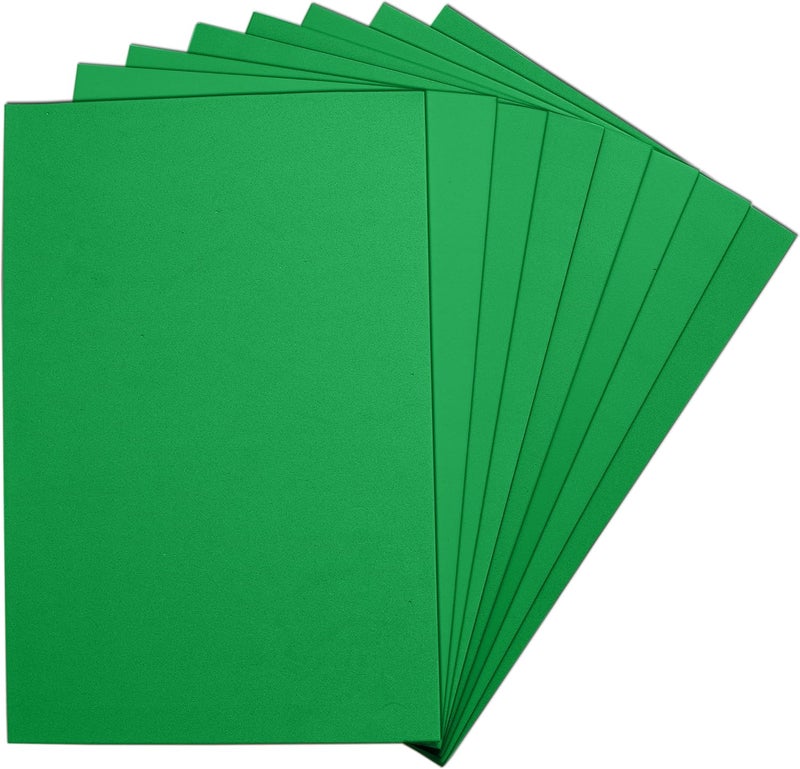 ACTIVITYYA Green EVA Foam Sheets, 6 x 9 Inch, 2mm Thick – Foam Paper for DIY Arts and Crafts, School Projects, and More – 8 Pack - Image 1